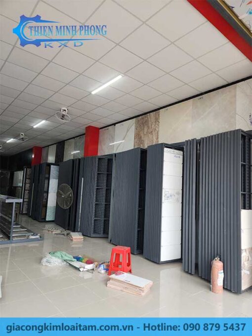 Kệ Lá Lật Nhỏ Trưng Bày Gạch 600x1200mm – 800x1600mm | Thiên Minh Phong - Hình ảnh 8