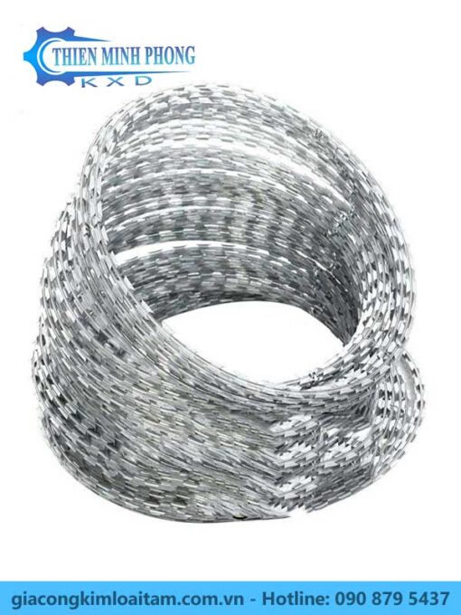 Kẽm Lam Dạng Cuộn – Hàng Rào Sắc Bén, Thẩm Mỹ, Bền Ngoài Trời | Thiên Minh Phong